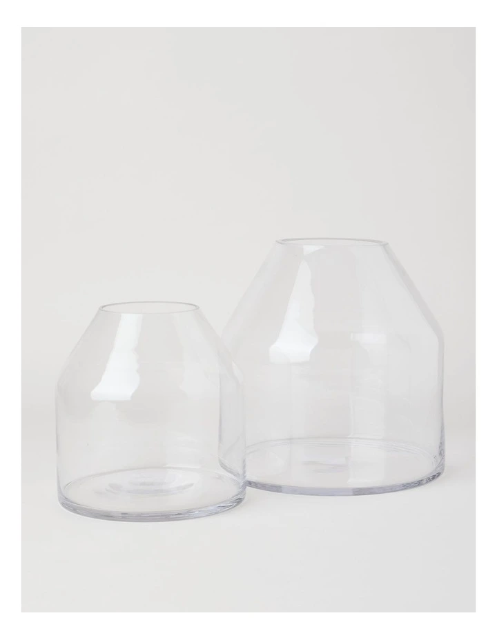 Glass Vase 20.5cm in Clear image 4