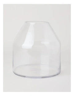 Glass Vase 25cm in Clear