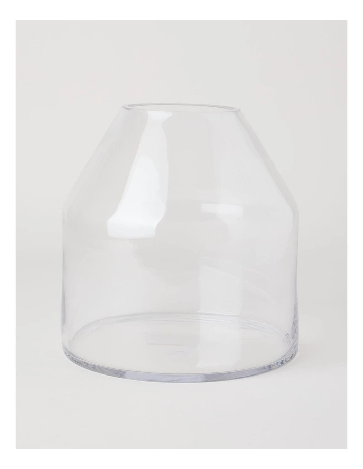 Glass Vase 25cm in Clear image 1