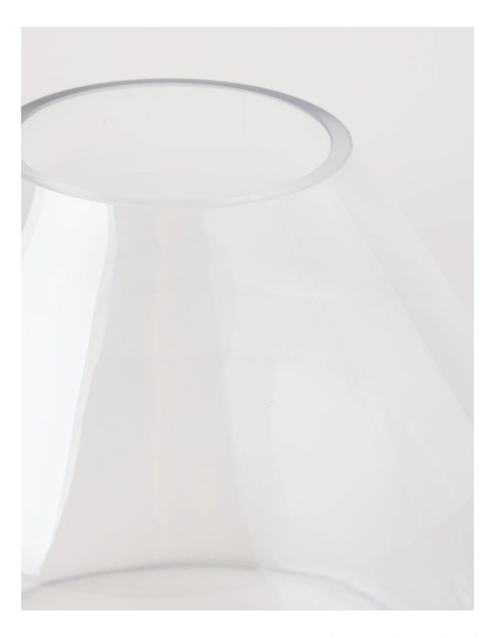 Glass Vase 25cm in Clear image 3