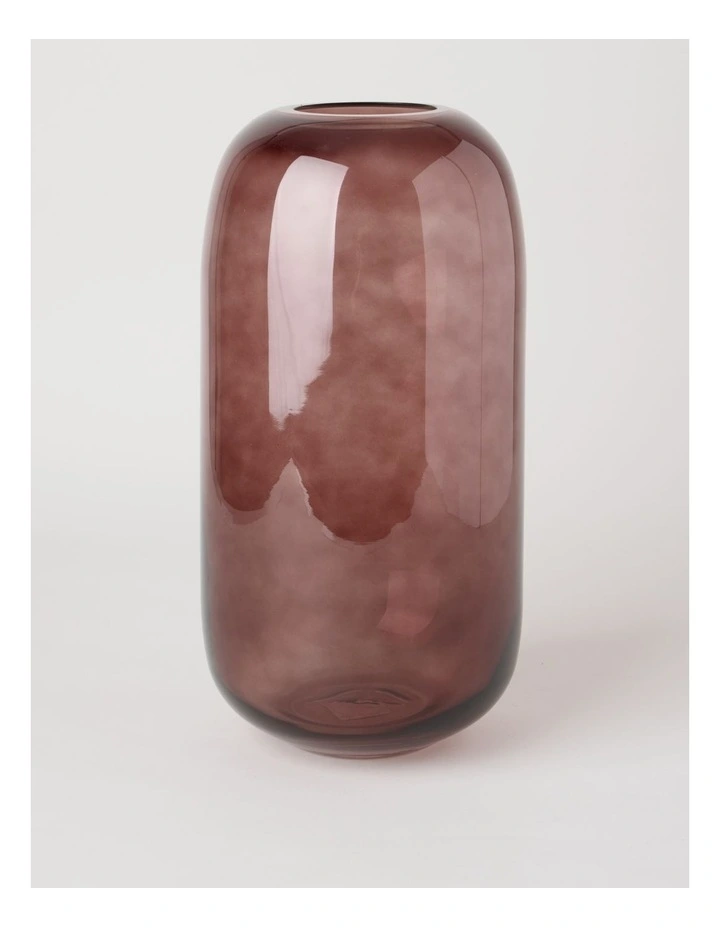 Glass Vase 34.5cm in Brown image 1