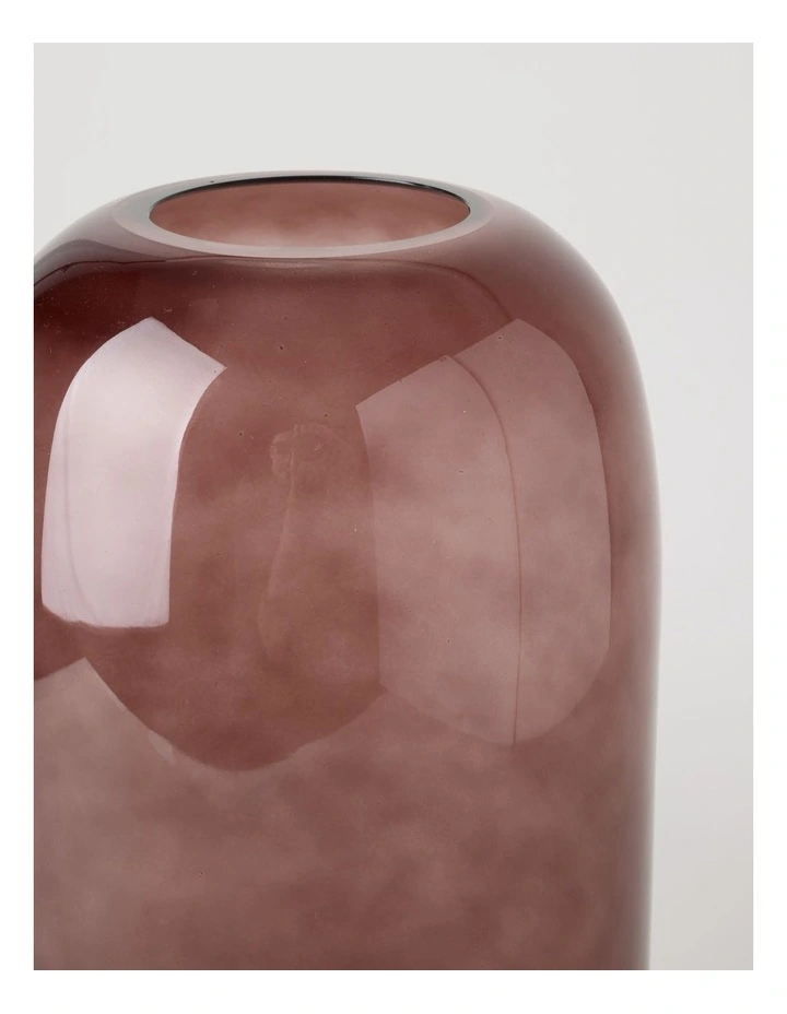 Glass Vase 34.5cm in Brown image 2