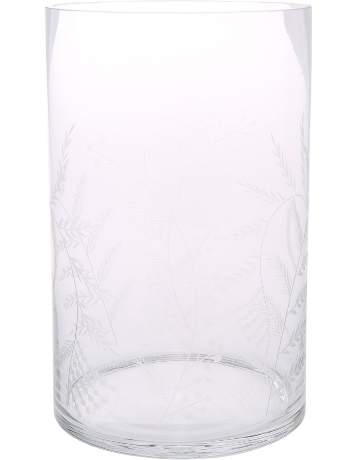 Heritage Etched Clear Glass Vase Large