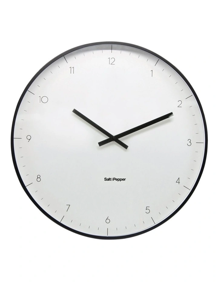 Elio White Metal Clock 53.5cm image 1