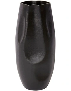 Wrigley Vase 16x14x34cm in Black