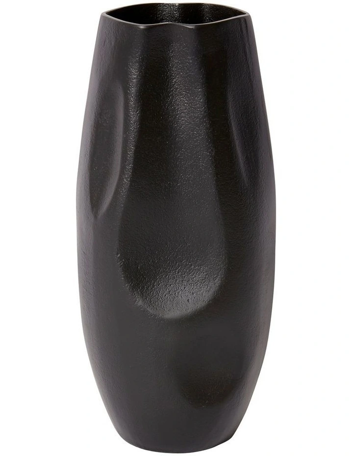 Wrigley Vase 16x14x34cm in Black image 1