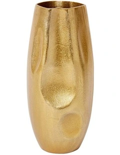 Wrigley Vase 16x14x34cm in Gold