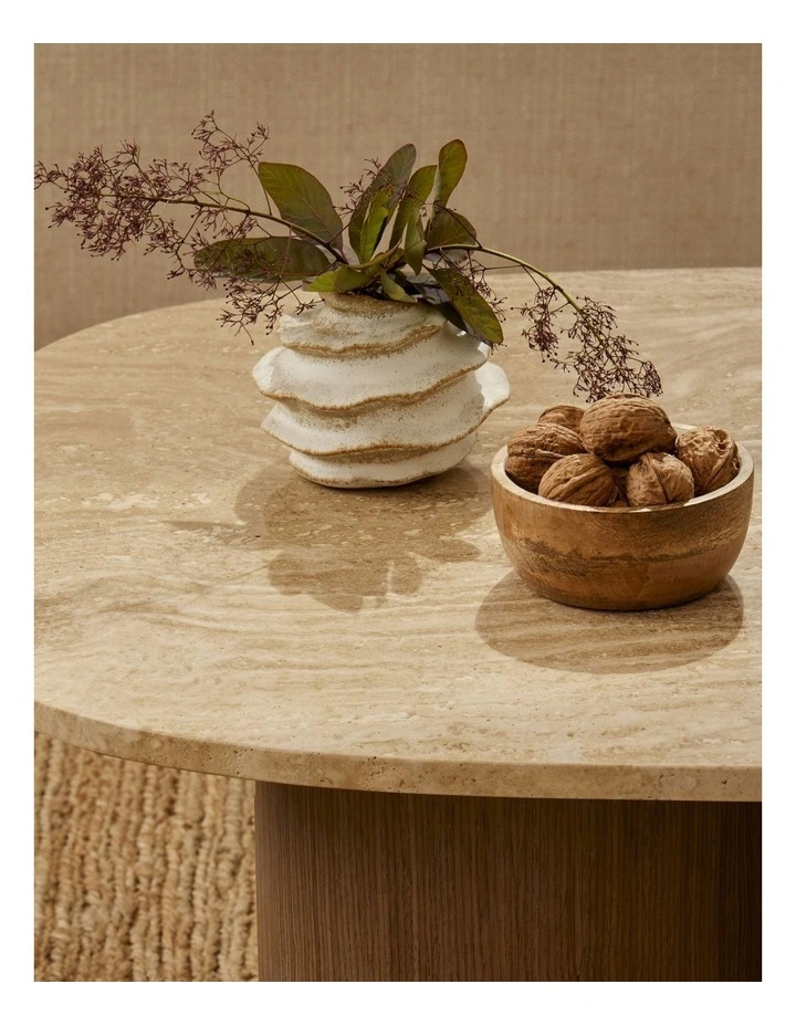 Fossil Bud Vase Short D13x10.4cm in Taupe image 4