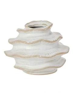 Fossil Bud Vase Short D13x10.4cm in Natural