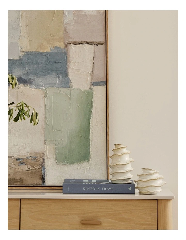 Fossil Bud Vase Short D13x10.4cm in Natural image 3