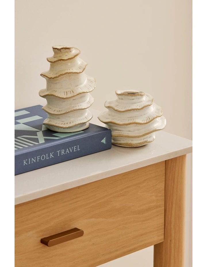 Fossil Bud Vase Tall D10.8x15.7cm in Natural image 2