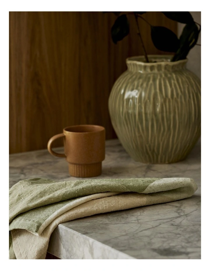 Jarah Textured Vase D20.5XH21.5cm in Sage Green image 4