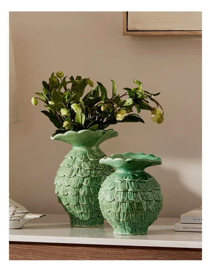 Maui Green Vase Large D14.5x21cm image 2