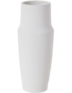 Nelson White Textured Vase Small D14xh34.5cm