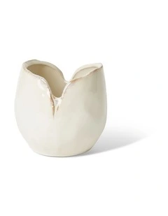 Elme Living Gaia Vase Short White 12