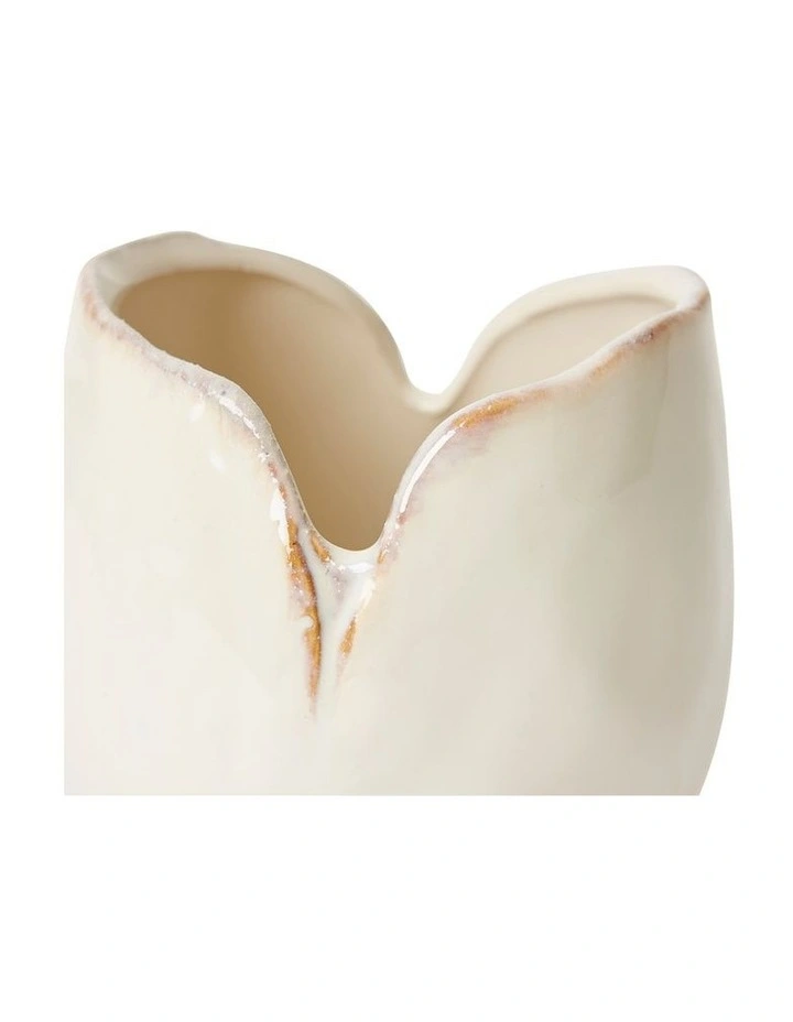 Elme Living Gaia Vase Short White 12 image 2