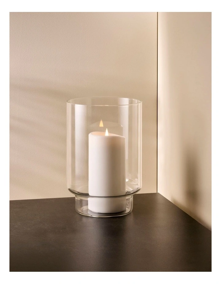 Sora Hurricane Vase 22cm in Clear image 5