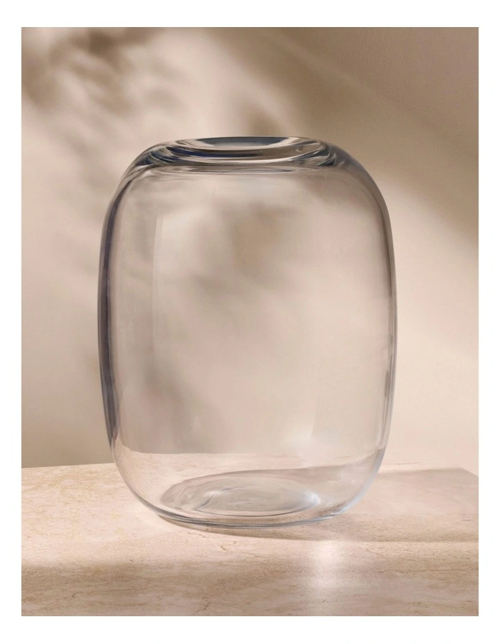 Juno Medium Vase 23cm in Clear image 3