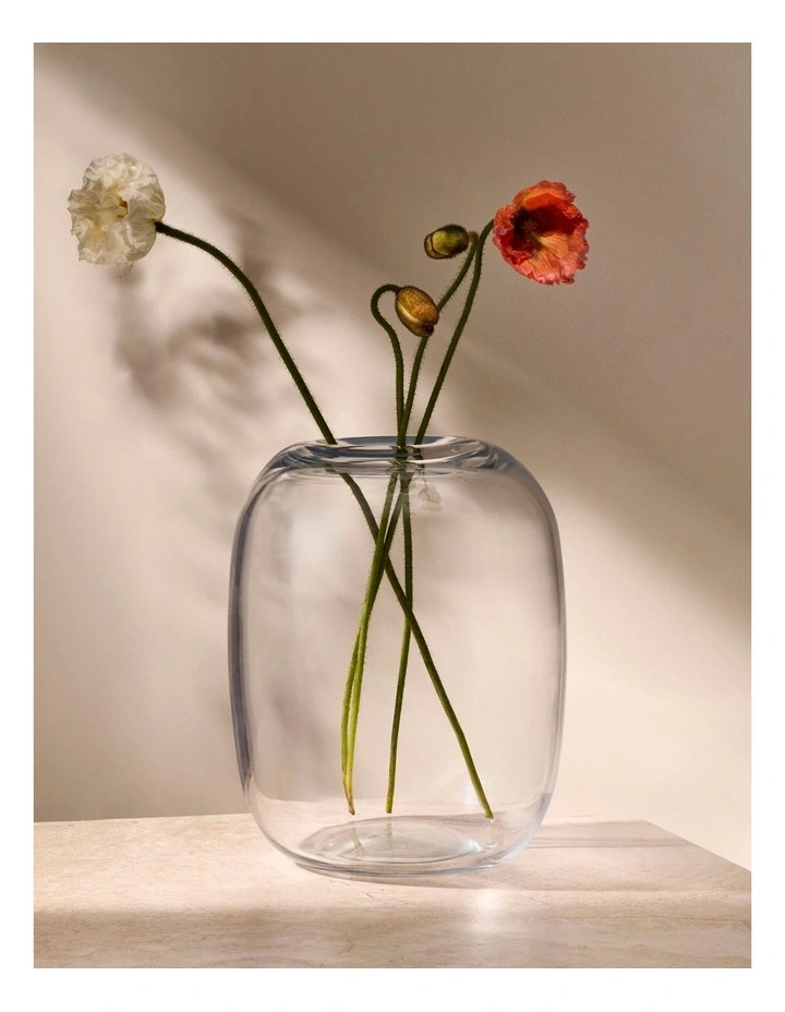 Juno Medium Vase 23cm in Clear image 4