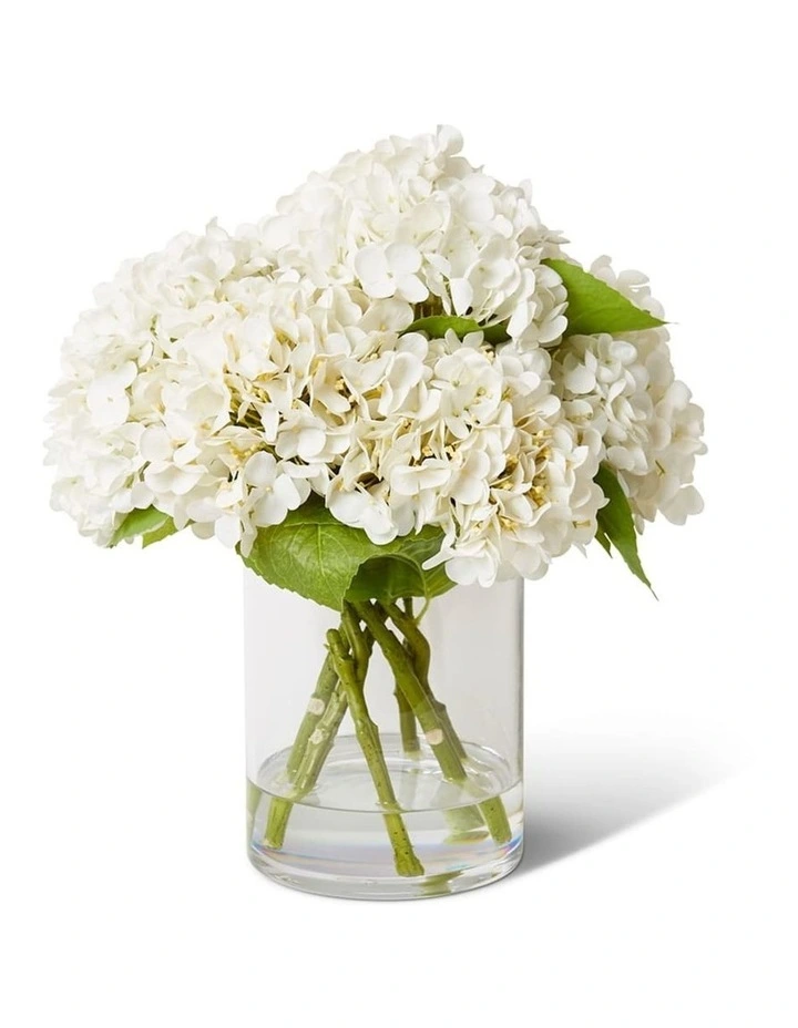 Hydrangea Mix in White/Clear 39cm image 1