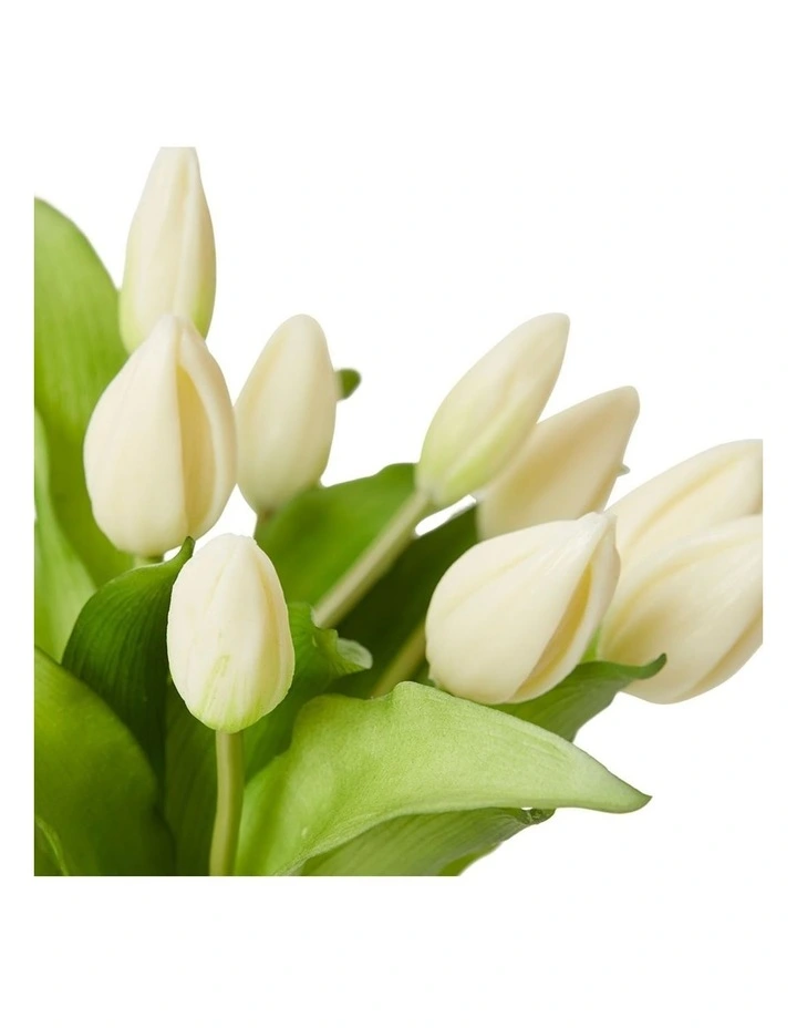 Tulip Bud White in White/Clear 31cm image 2