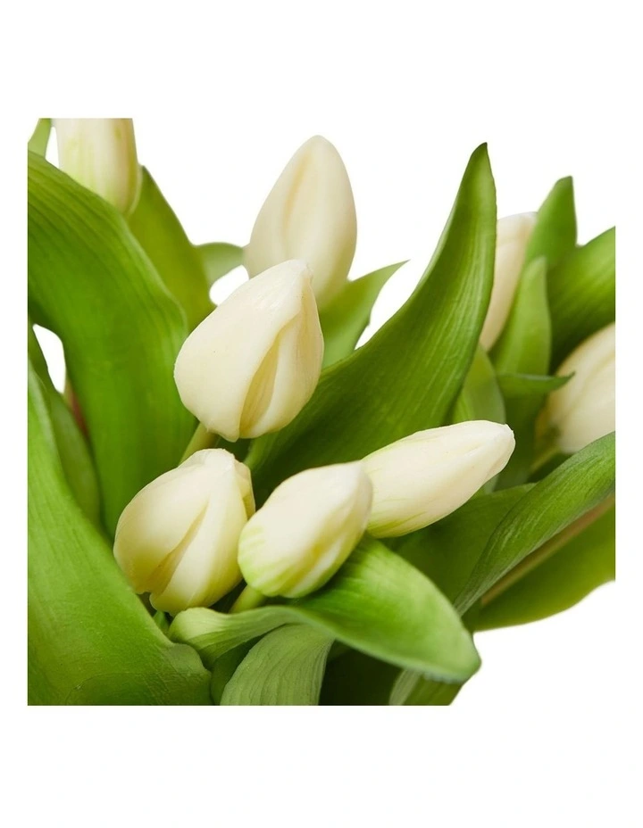 Tulip Bud in White/Clear 29cm image 2