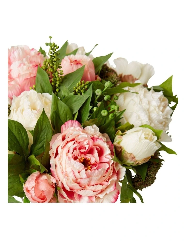 Chloe Peony Mix Large Vase in Pink/Green image 2