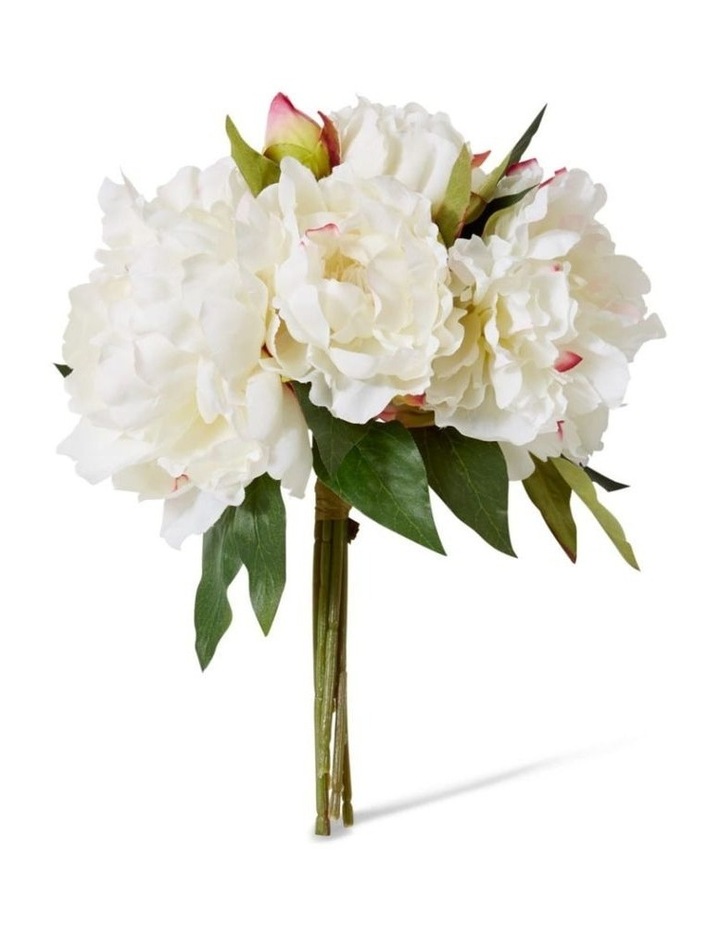 Peony Juliana Bouquet in White 15cm image 1