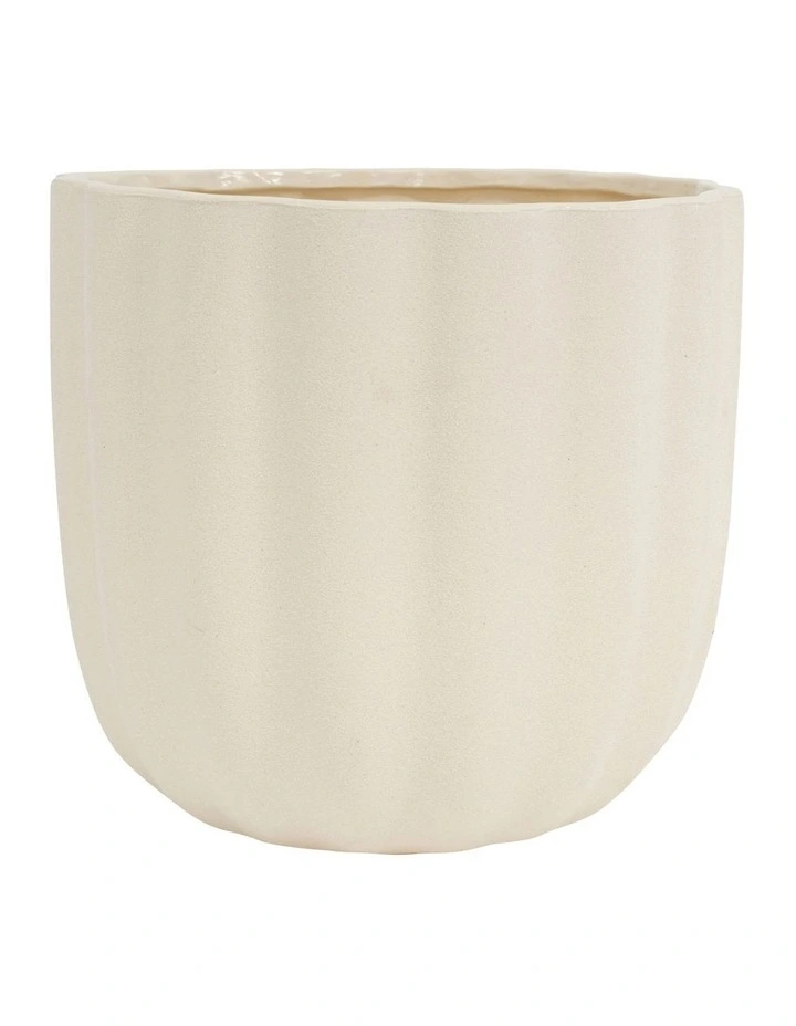 Kimba Planter 22x20cm in Antique White image 1