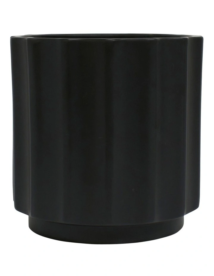 Revolve Planter 16x16cm in Black image 1