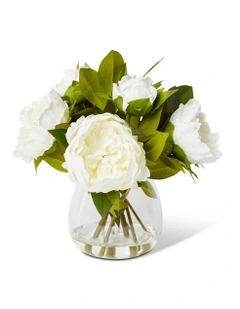 Peony-Alma Vase 29cm in White