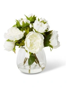 Peony-Alma Vase 36cm in White