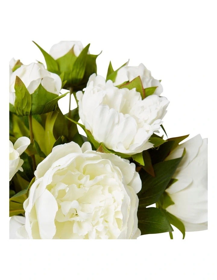 Peony-Alma Vase 36cm in White image 2