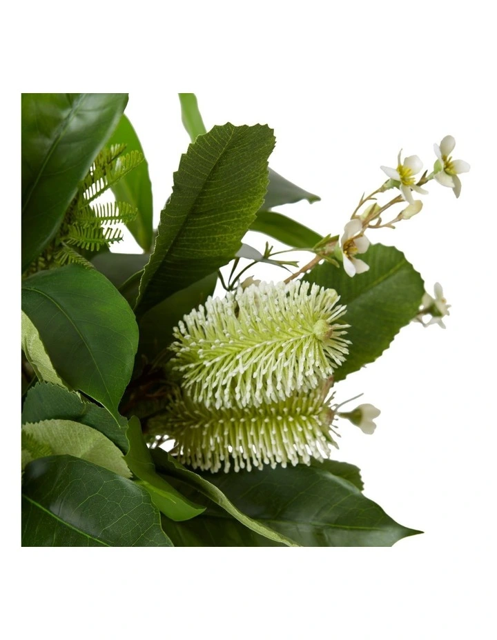 Banksia Spray Alma Vase in White image 2