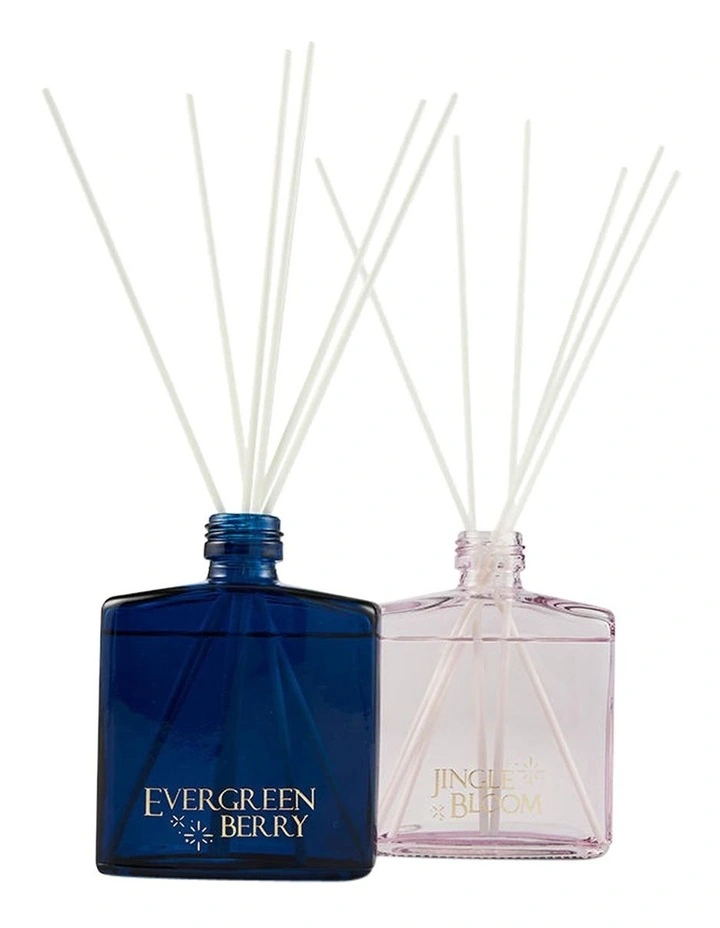 Wonderland Jinglebloom/Evergreen Berry Diffuser 160ml Set Of 2 image 3