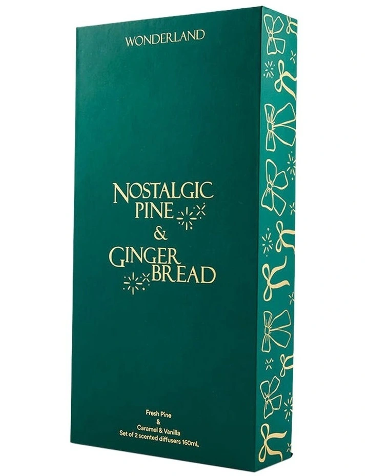 Wonderland Nostalgic Pine/Gingerbread Diffuser 160ml Set Of 2 image 1