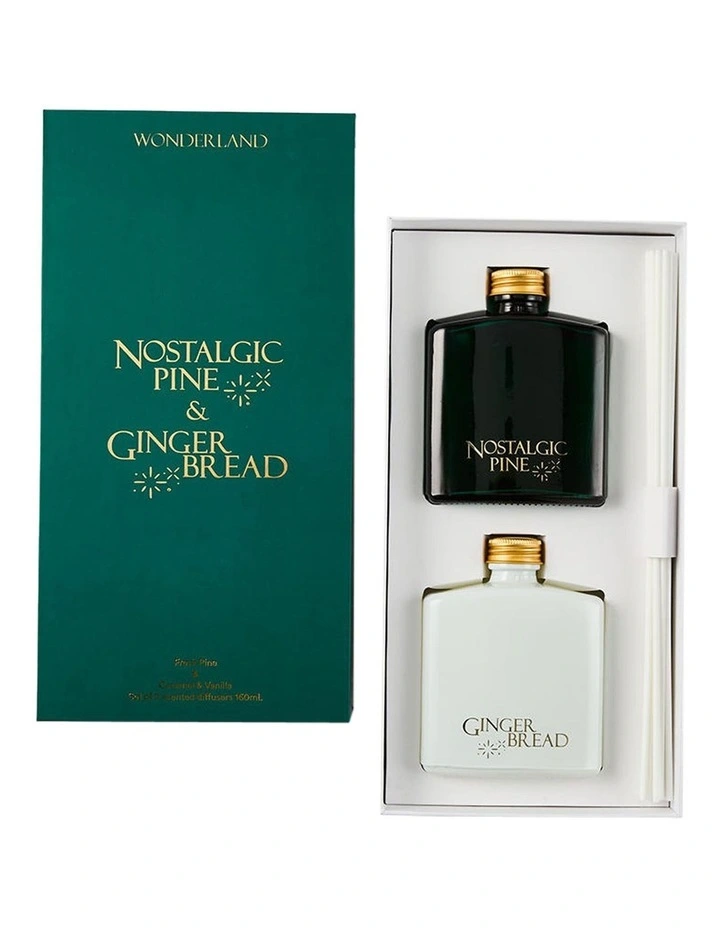 Wonderland Nostalgic Pine/Gingerbread Diffuser 160ml Set Of 2 image 2