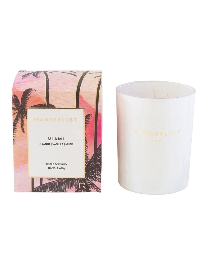 Wanderlust Candle Miami 425g Pink