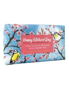 Happy Mother's Day Lilac and Cherry Blossom Gift Soap Bar 190g