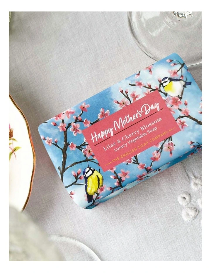 Happy Mother's Day Lilac and Cherry Blossom Gift Soap Bar 190g image 5
