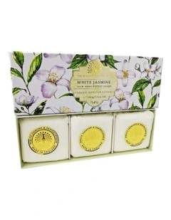 Jasmine And Sandalwood Soap Bars Gift Set 3x100g