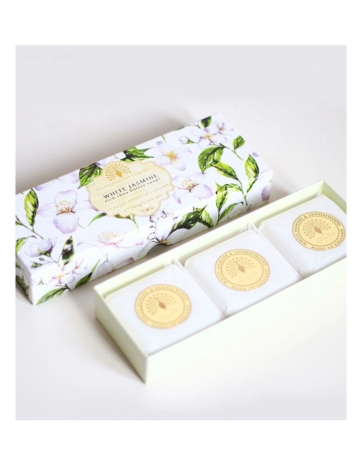 Jasmine And Sandalwood Soap Bars Gift Set 3x100g image 5