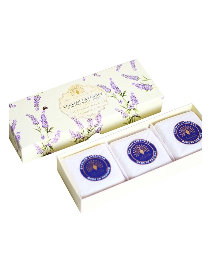 Lavender Soap Bars Gift Set 3x100g image 5