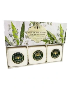 Lily of the Valley Gift Set Soap Bars 3x100g in Multi