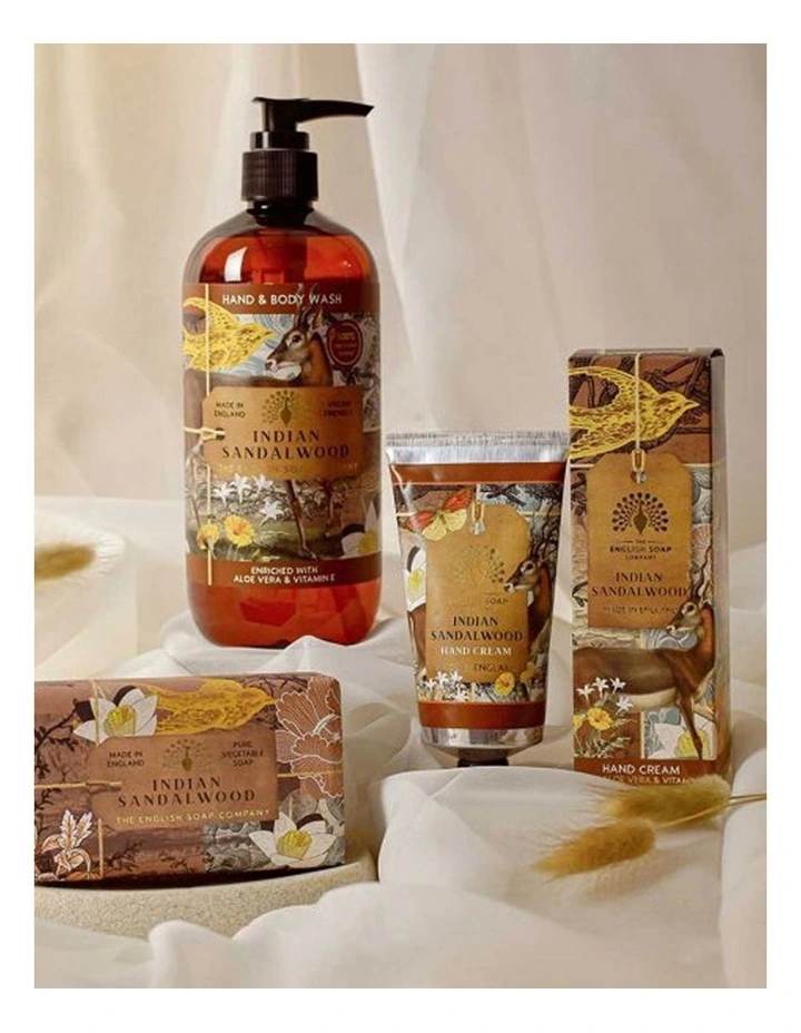 Indian Sandalwood Hand Cream, Soap & Wash Bundle image 2