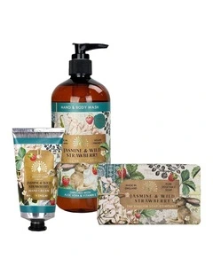 Jasmine & Strawberry Hand Cream, Soap & Wash Bundle
