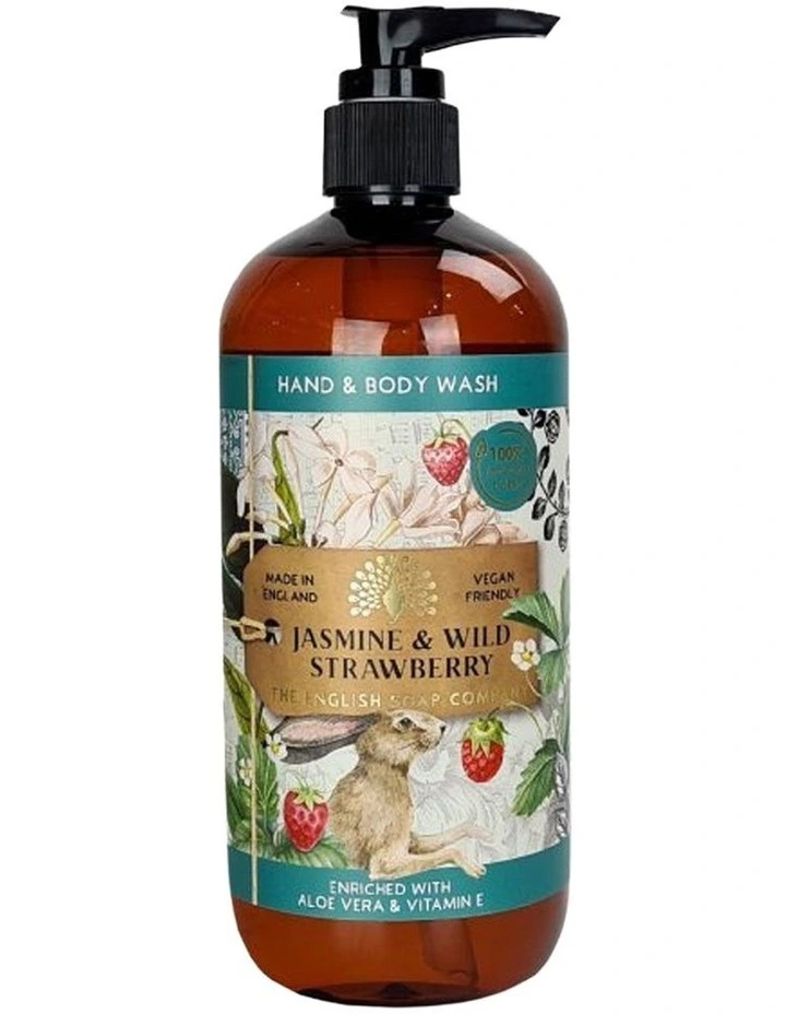 Jasmine & Strawberry Hand Cream, Soap & Wash Bundle image 3