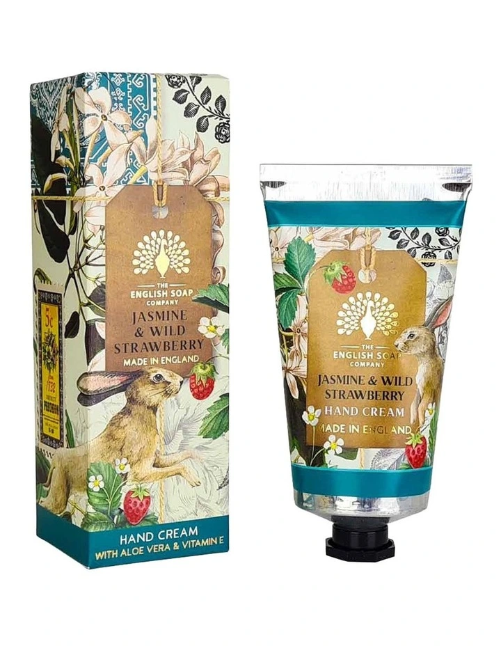 Jasmine & Strawberry Hand Cream, Soap & Wash Bundle image 5