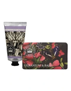 Geranium and Basil Hand Cream and Soap Bundle