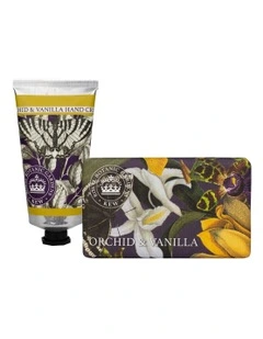 Royal Kew Gardens Orchid, Vanilla Hand Cream And Soap Bundle